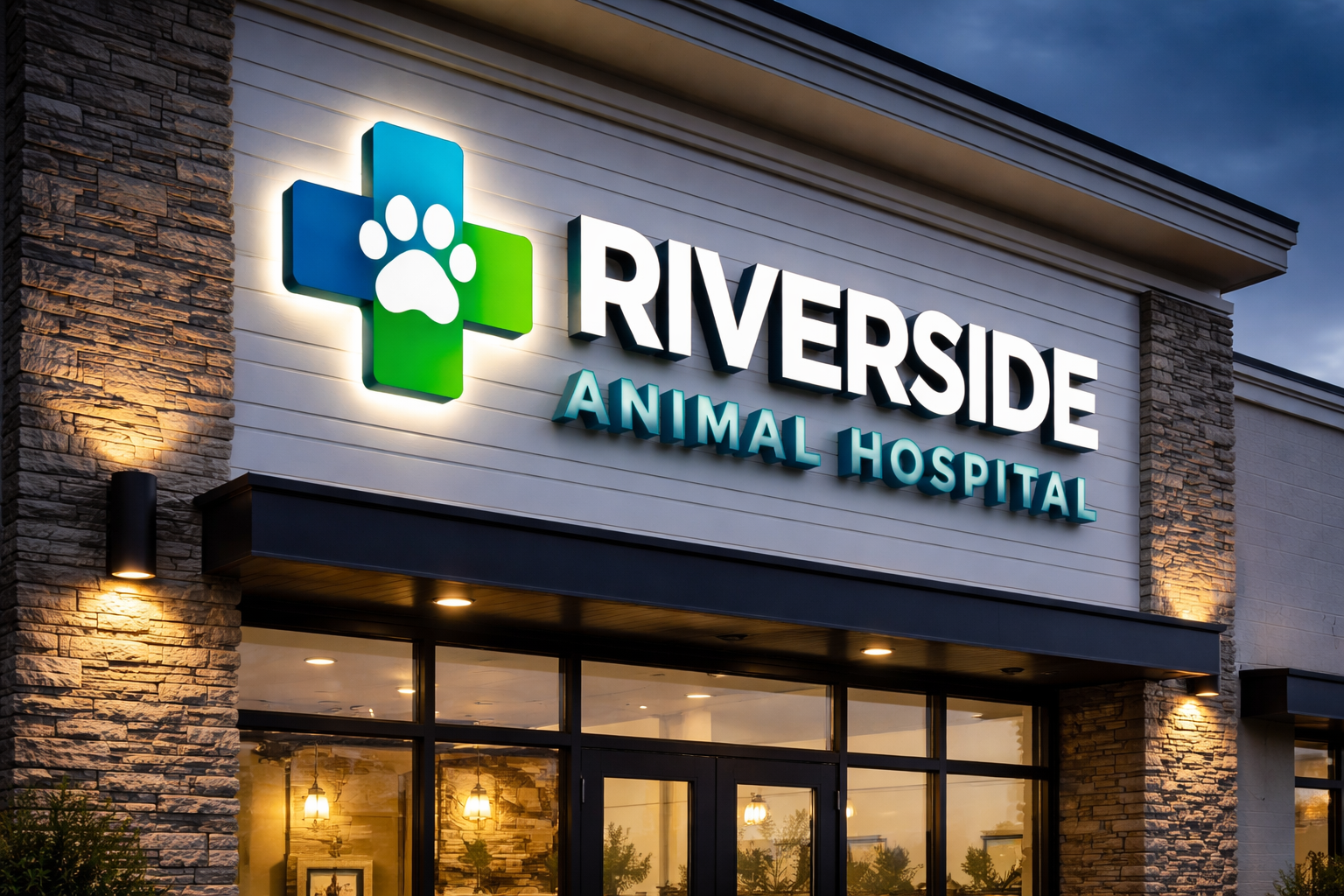 Exterior building signage installed by CBI Lighting in Pittsburgh